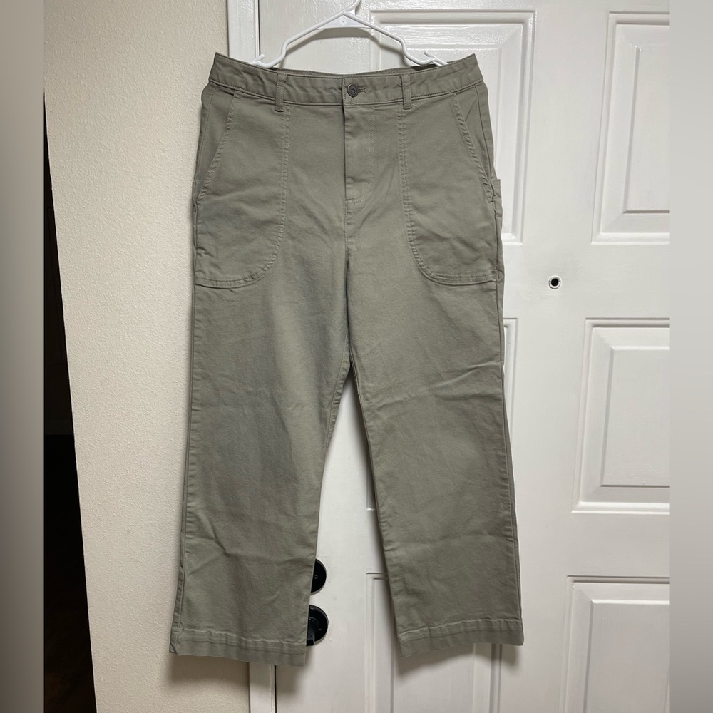 Women’s Patagonia Tan Stan Up Cropped Pants size 6 Organic Cotton Hiking